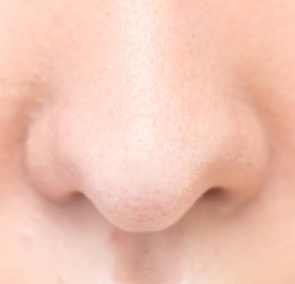 Close up shot of human nose - Photo, Image
