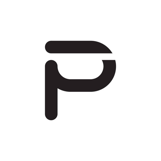 p beginletter vector logo - Vector, afbeelding