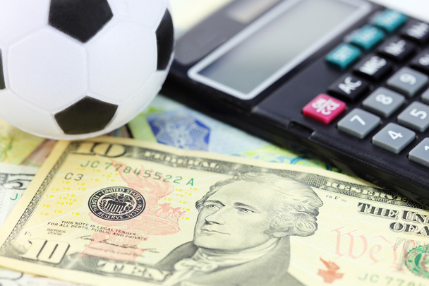 football and money soccer betty concept - Zdjęcie, obraz