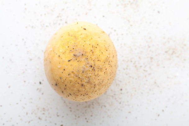 Boiled egg yolk - Foto, imagen