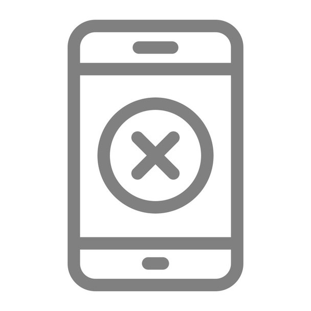 app application error icon in Outline style - Vector, Image