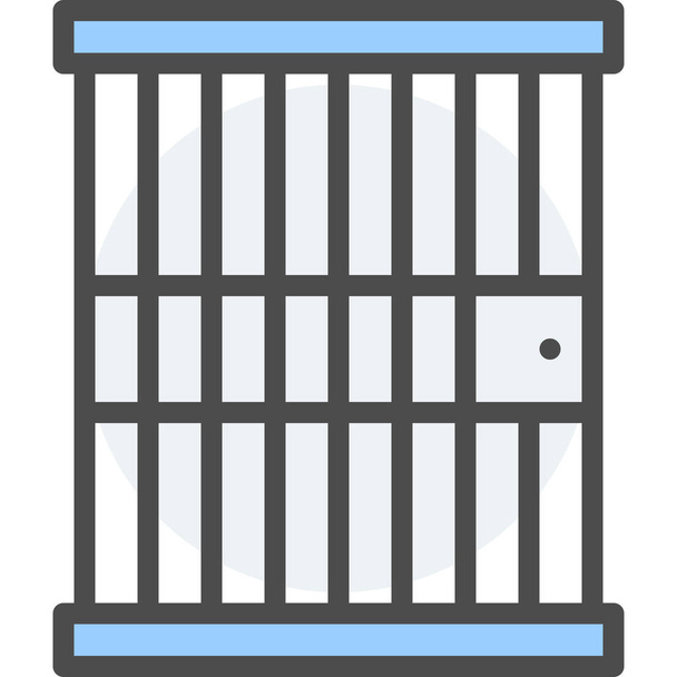 delito icono de la ley de la cárcel en la categoría Derecho & asuntos legales - Vector, imagen
