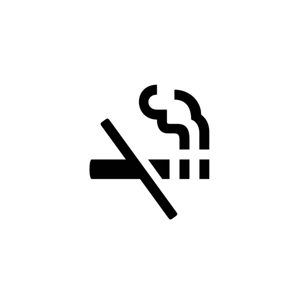 voorzieningen niet roken reis icoon in Solid stijl - Vector, afbeelding