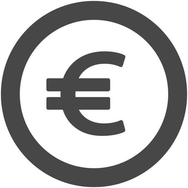 cash currency eur icon in Outline style - Vector, Image