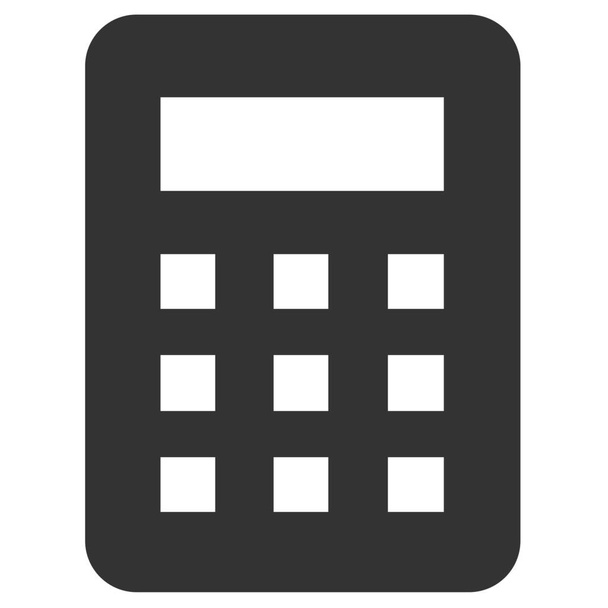 Taschenrechner-Icon im Solid-Stil berechnen - Vektor, Bild