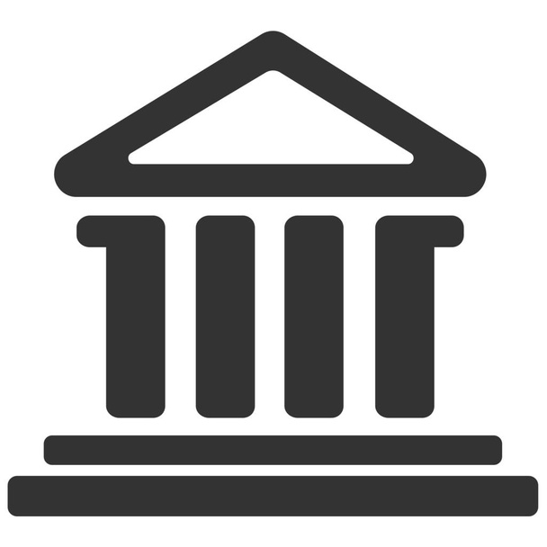 soudcovská ikona soudu v jednolitém stylu - Vektor, obrázek