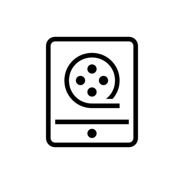 cinema films movies icon in Outline style - Vector, Image
