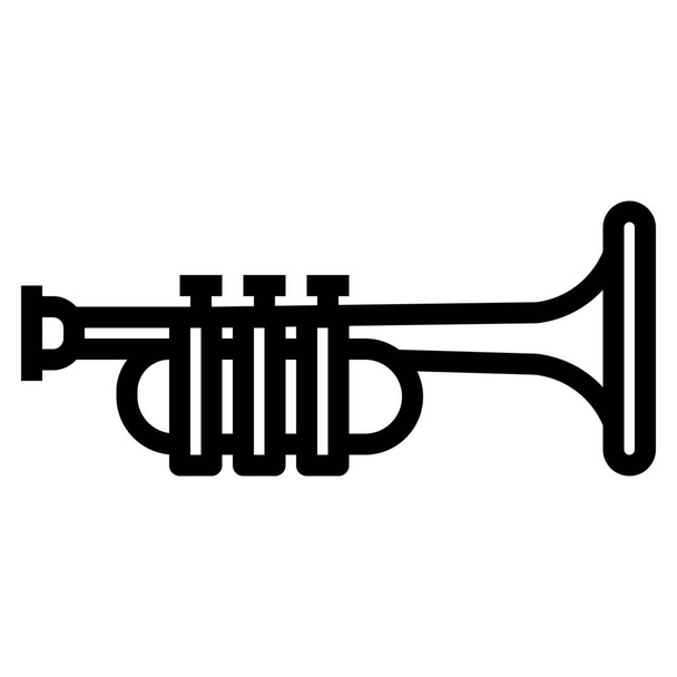 Instrument Jazz Musik Ikone in der Kategorie Freizeit & Hobbys - Vektor, Bild