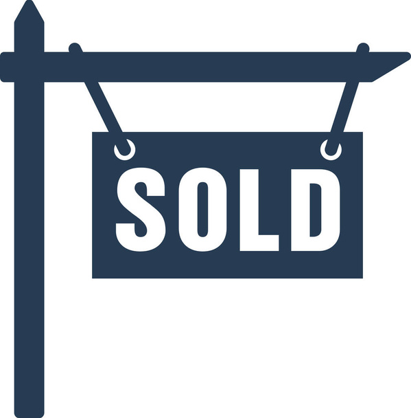 ícone de sinal de venda de pagamento em estilo sólido - Vetor, Imagem