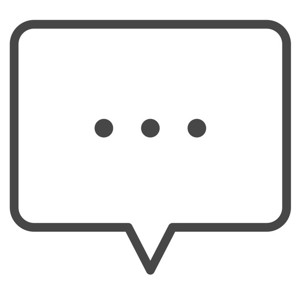 buborék chat üzenet ikon - Vektor, kép