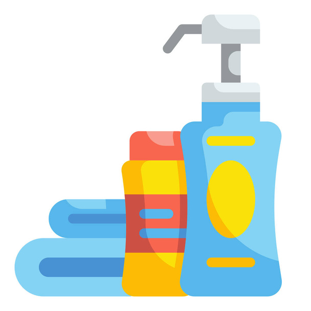 garrafa de casa de banho limpar ícone - Vetor, Imagem
