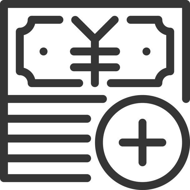 adicionar banco ícone japonês no estilo esboço - Vetor, Imagem