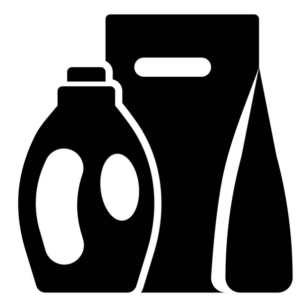 cleaning detergent fabric icon in Family & home category - Vector, Image