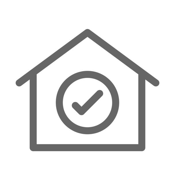 home home page main icon in Outline style - Vector, Image