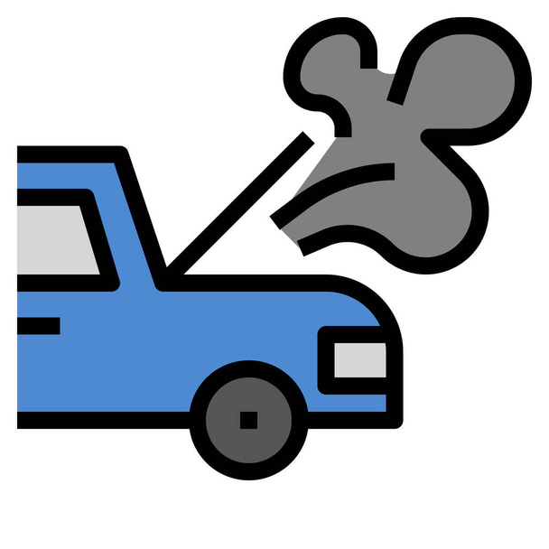 ikona nároku na nehodu ve stylu vyplněného osnovy - Vektor, obrázek