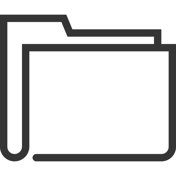 εικονίδιο επέκτασης εγγράφου υπολογιστή σε στυλ περίγραμμα - Διάνυσμα, εικόνα