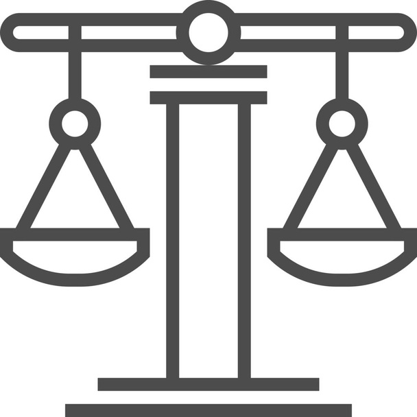 ikona sędziego ds. równości w kategorii "organy ścigania" - Wektor, obraz