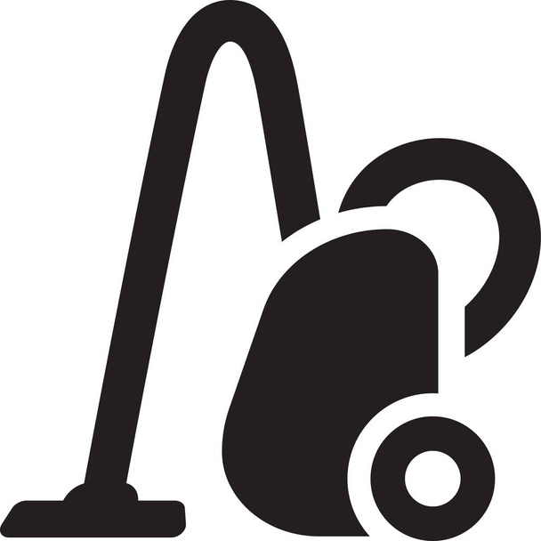 limpiador limpieza de polvo icono en estilo sólido - Vector, Imagen