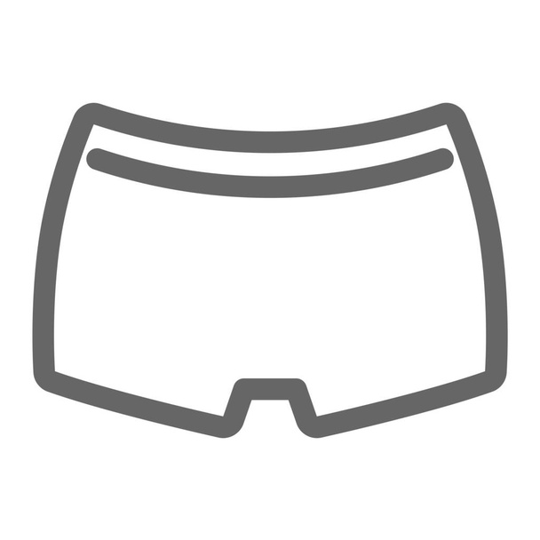 women bikini panties icon - Vector, Image