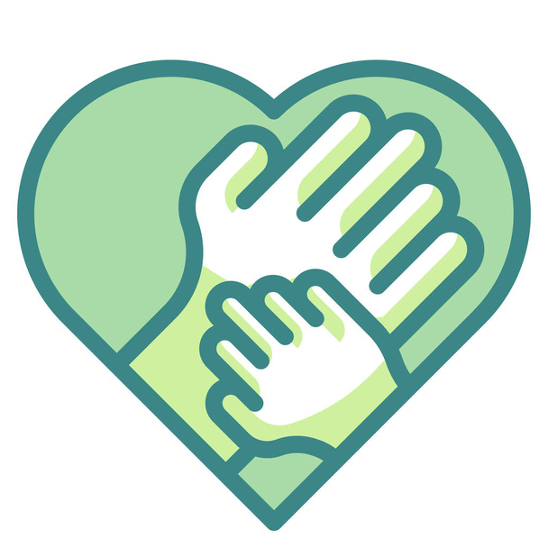 gestures hand hands icon in Mother's & Father's Day category - Vector, Image
