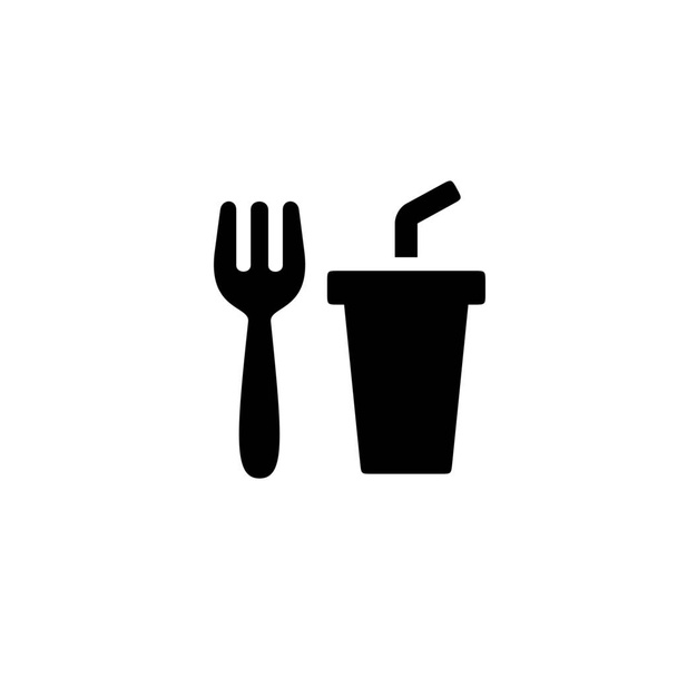 Katı gıda ikonu konforu - Vektör, Görsel