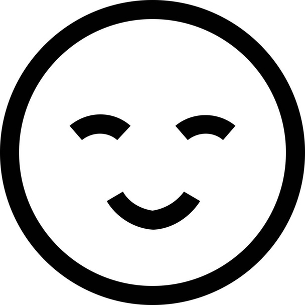 avatar chat icono de emoción en el estilo de esquema - Vector, Imagen