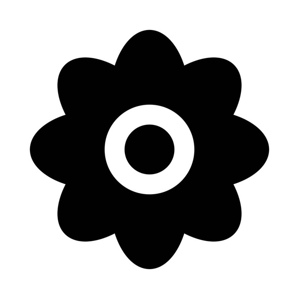 Kwitną ikona kwiatowy kwiat - Wektor, obraz