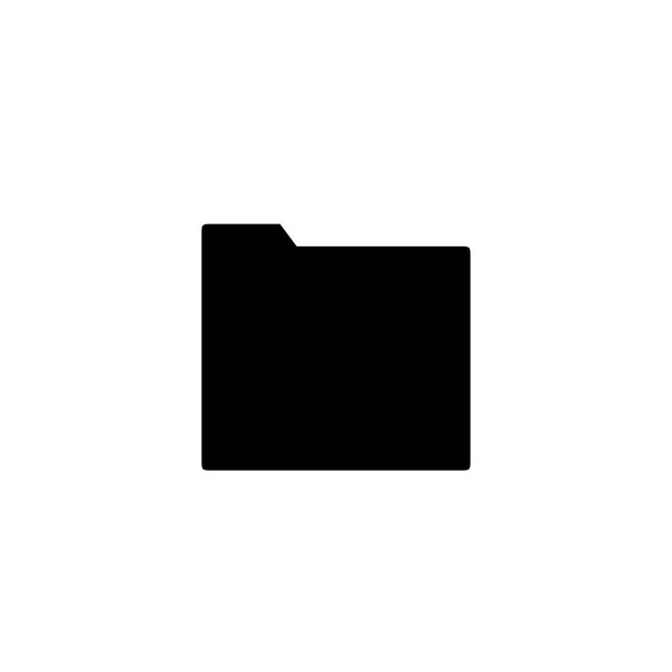 空のフォルダソリッドスタイルのソリッドアイコン - ベクター画像