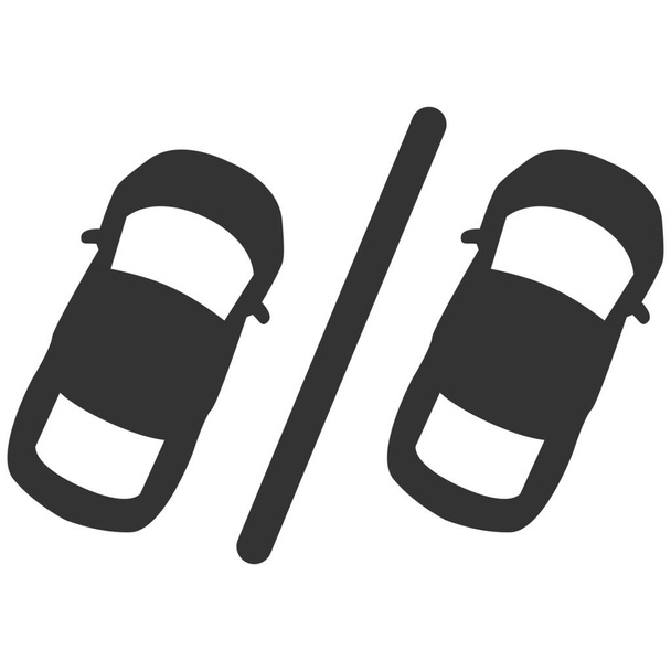 parque de estacionamento ícone de estacionamento em estilo sólido - Vetor, Imagem
