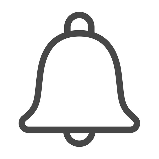 allarme campanello icona in stile contorno - Vettoriali, immagini