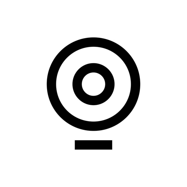 Gerät Webcam-Kamera-Symbol im Outline-Stil - Vektor, Bild