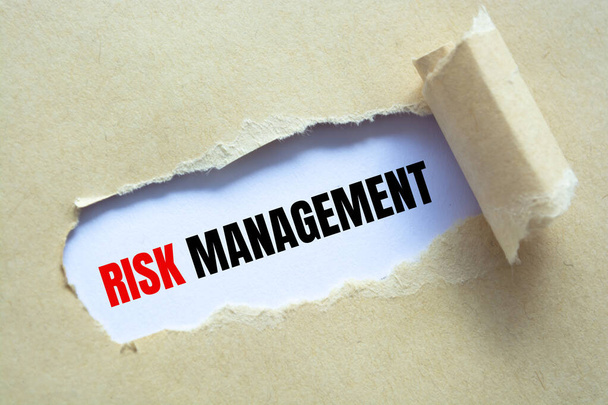 Signo de texto que muestra gestión de riesgos - Foto, Imagen
