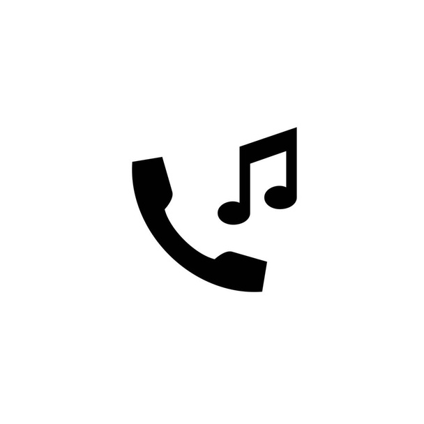 device line telephone icon in Solid style - Vector, Image