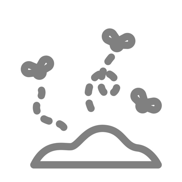 dirty dump garbage icon in Outline style - Vector, Image