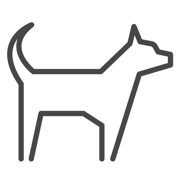 zezwalać psa obiektu ikona w stylu Zarys - Wektor, obraz