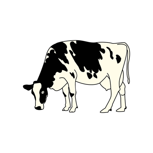 イラスト｜ベクトルグラフィックオブ牛デザインドロー - ベクター画像