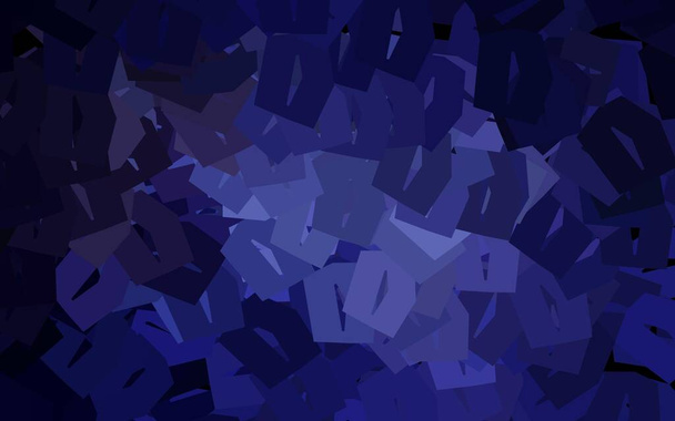 Темно-фіолетовий векторний фон з гексагонами. Блискуча абстрактна ілюстрація в шестикутному стилі. Візерунок для текстури шпалер
. - Вектор, зображення
