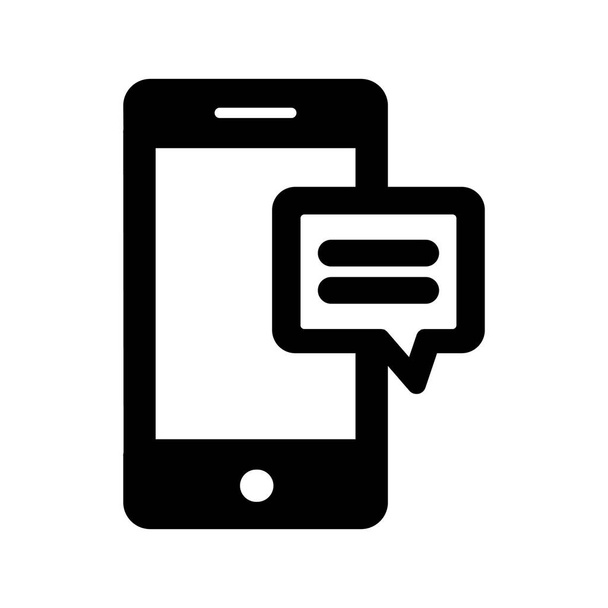 Icono de vector de mensaje móvil que puede modificar o editar fácilmente - Vector, Imagen