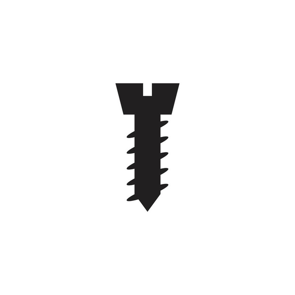 screw nail vector logo icon illustration - Vector, afbeelding