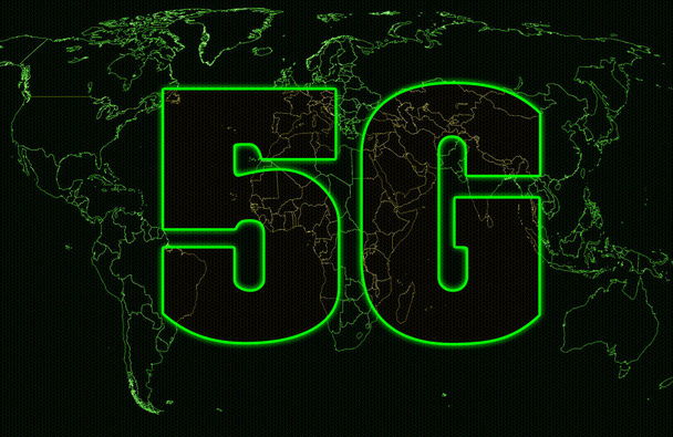5Gインターネットの概念。世界中の接続をカバーしています。危険な技術だ。新展開. - 写真・画像
