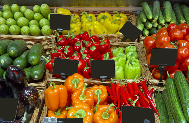 organic vegetables in a luxury store - Fotoğraf, Görsel