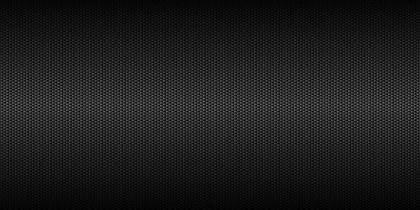 Dark black Geometric grid background. Modern dark abstract vector texture. - Vektor, obrázek