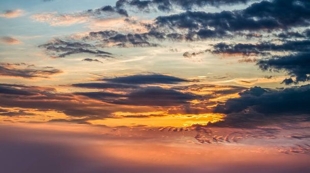 cloudy landscape of sunrise, background of nature - Photo, Image