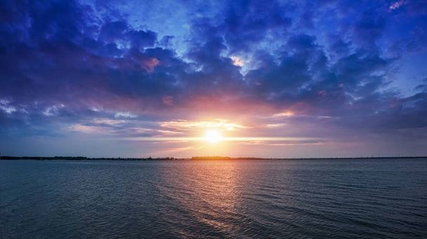 mořská krajina východu slunce, zázemí přírody - Fotografie, Obrázek