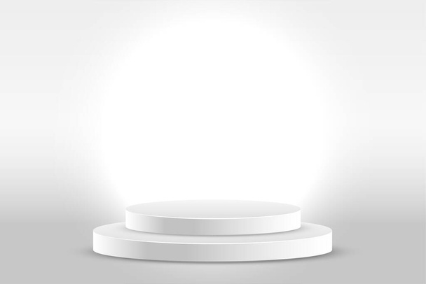 white studio background with product display - Διάνυσμα, εικόνα
