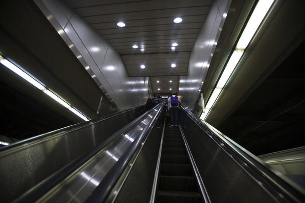 South Korea subway escalator - Φωτογραφία, εικόνα
