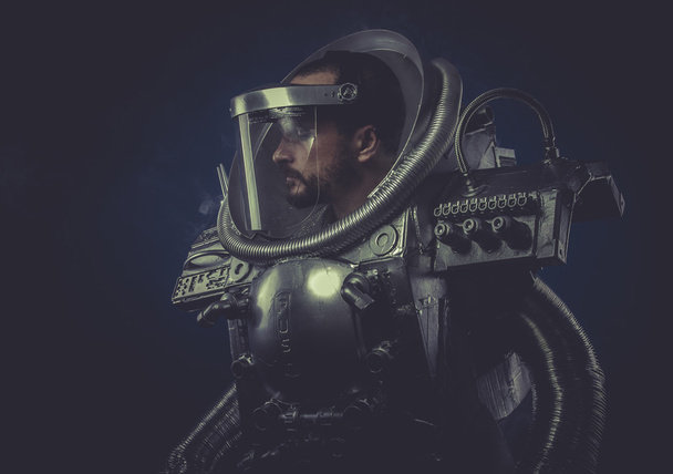 Virtual man with robotic armor - Foto, Bild