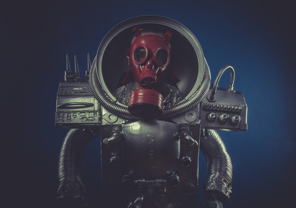 robot muž v brnění, prostor - Fotografie, Obrázek