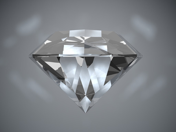Diamante deslumbrante sobre fundo preto
  - Foto, Imagem