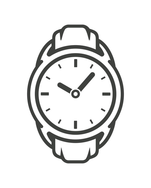 Векторна ілюстрація контуру наручного годинника
 - Вектор, зображення